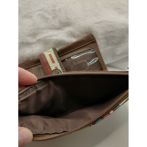 Relic Multicolor Striped Wristlet with Snap Closure - Picture 7 of 8